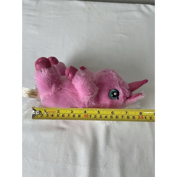 Dan Dee Collectors Choice Pink Unicorn Plush Shimmer Sparkle Sitting Down 8in - Picture 8 of 8
